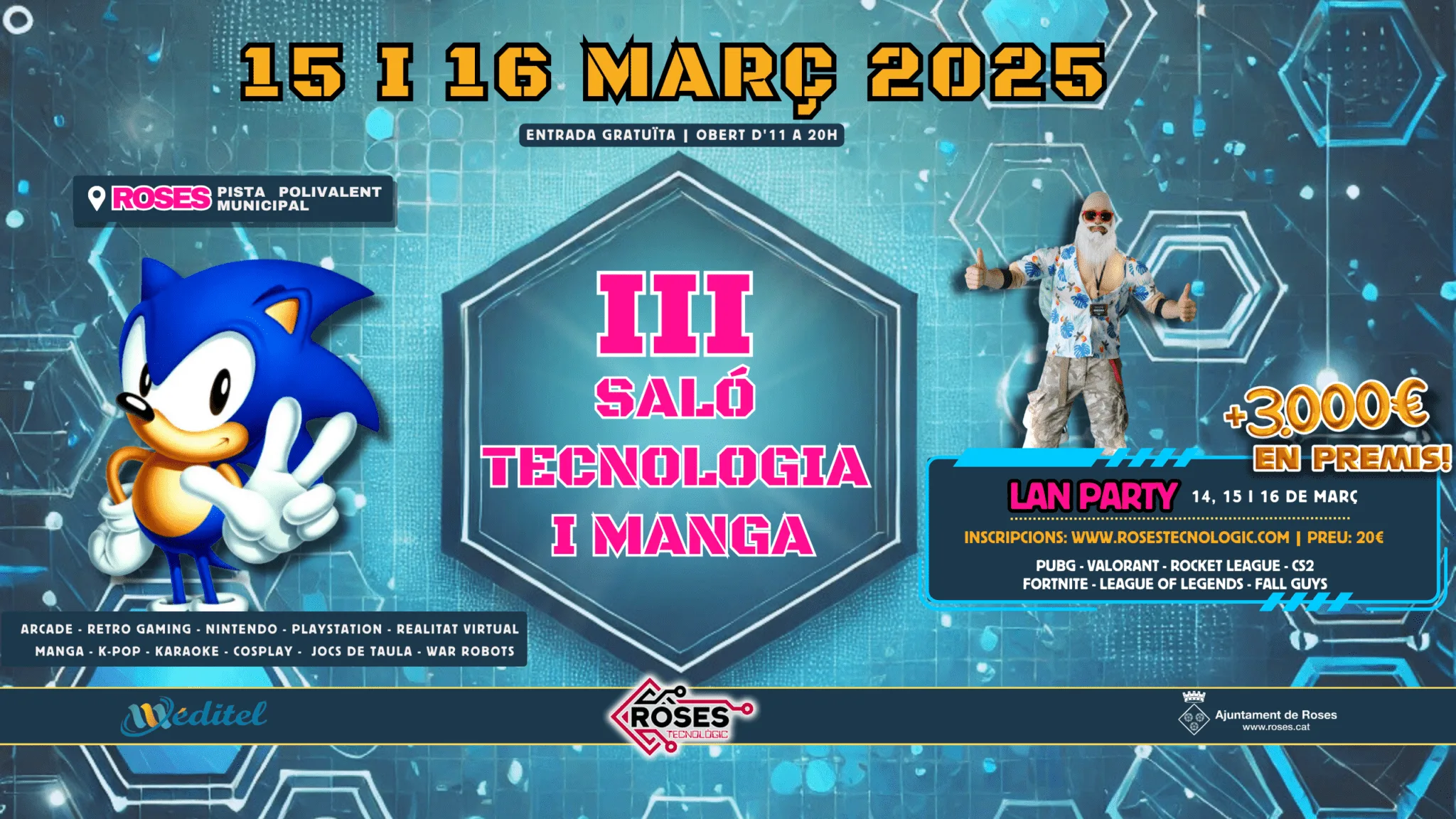 Estaremos en Rosas Tecnologic este marzo el 15 y 16.